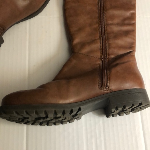 Kelsi Dagger tall brown leather Libby Boots - Picture 2 of 16
